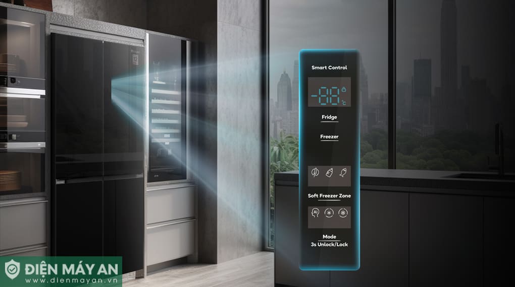 Tủ lạnh Casper Inverter ProFresh 542 lít Multi Door RM-D542GBS